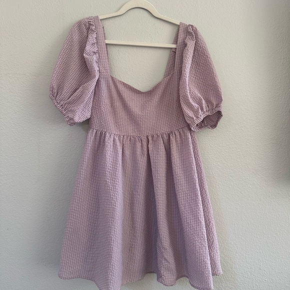 Mable - Lavender Chiffon Minidress Size L - - Picture 1 of 3